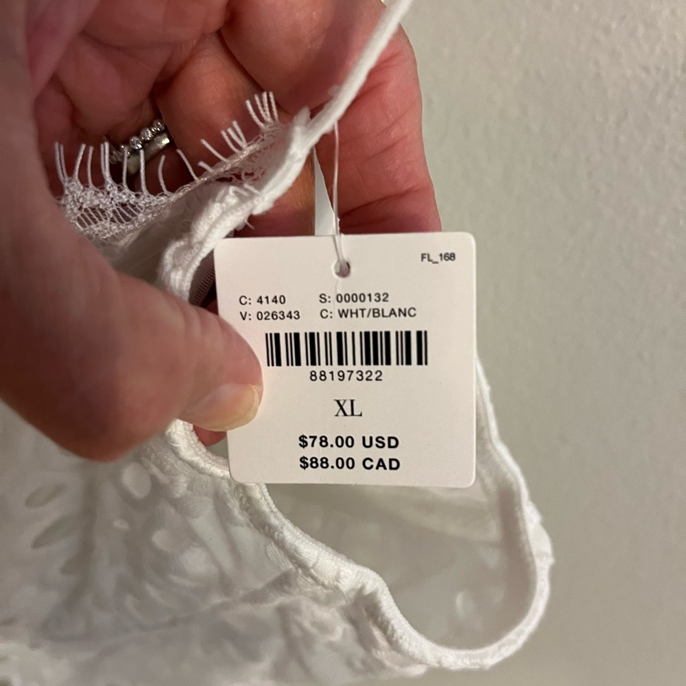 Anthropologie White Eyelet Crop Top - Picture 7 of 7